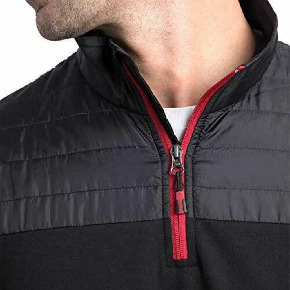 Men's Eddie Bauer Lightweight Mixed Media 1/4 Zip - Picture 6 of 6